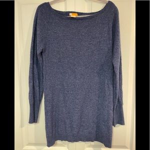 EUC Tulle Braid Detail Tunic Sweater Womens Size XL